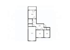 3-к квартира, вторичка, 63м2, 9/9 этаж