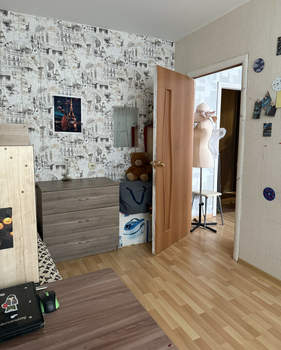 1-к квартира, вторичка, 45м2, 4/6 этаж