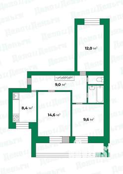 3-к квартира, вторичка, 65м2, 5/10 этаж