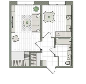 1-к квартира, вторичка, 40м2, 10/16 этаж