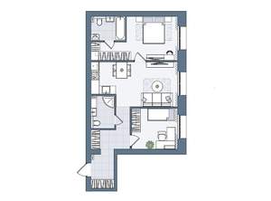 3-к квартира, вторичка, 63м2, 1/6 этаж