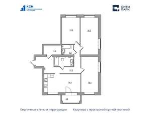 4-к квартира, вторичка, 110м2, 6/7 этаж
