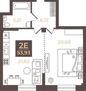 3-к квартира, вторичка, 54м2, 1/4 этаж