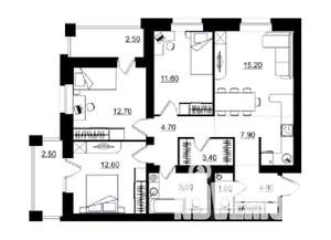 4-к квартира, строящийся дом, 86м2, 9/10 этаж