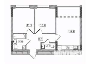 2-к квартира, вторичка, 60м2, 10/17 этаж