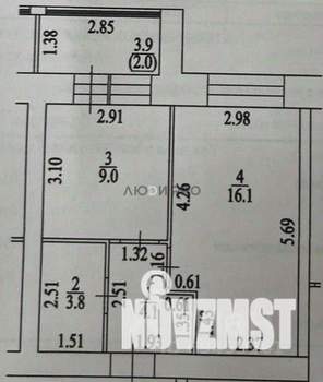 1-к квартира, вторичка, 35м2, 1/6 этаж