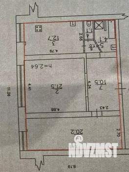 2-к квартира, вторичка, 71м2, 2/5 этаж