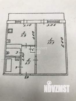 1-к квартира, вторичка, 32м2, 1/3 этаж