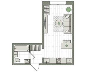 Студия квартира, вторичка, 26м2, 2/16 этаж