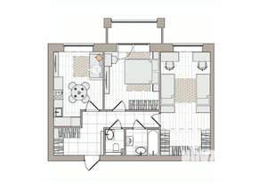 2-к квартира, вторичка, 66м2, 3/7 этаж