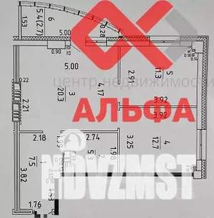 3-к квартира, вторичка, 62м2, 8/25 этаж