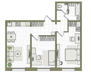 3-к квартира, вторичка, 65м2, 2/17 этаж