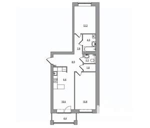 3-к квартира, вторичка, 71м2, 3/7 этаж