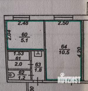 5-к квартира, вторичка, 22м2, 4/5 этаж