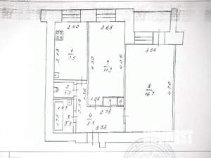 2-к квартира, вторичка, 45м2, 4/9 этаж