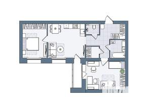 3-к квартира, вторичка, 70м2, 6/6 этаж