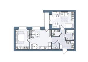 3-к квартира, вторичка, 70м2, 4/6 этаж