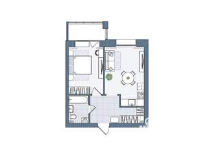 2-к квартира, вторичка, 45м2, 3/6 этаж