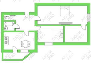 2-к квартира, вторичка, 60м2, 5/11 этаж
