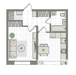 1-к квартира, вторичка, 34м2, 2/16 этаж