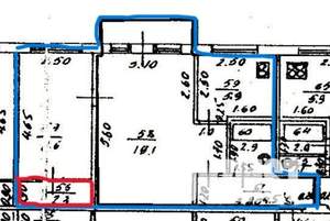 2-к квартира, вторичка, 46м2, 2/5 этаж