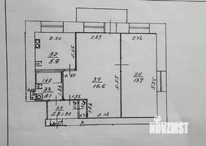 2-к квартира, вторичка, 42м2, 5/5 этаж
