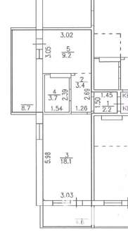 1-к квартира, вторичка, 37м2, 3/17 этаж
