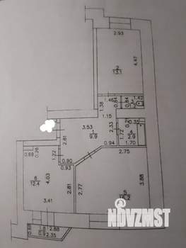2-к квартира, вторичка, 57м2, 1/10 этаж