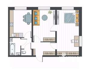 2-к квартира, вторичка, 60м2, 13/17 этаж