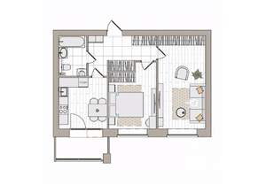2-к квартира, вторичка, 56м2, 3/6 этаж