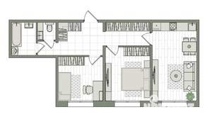3-к квартира, вторичка, 59м2, 4/16 этаж