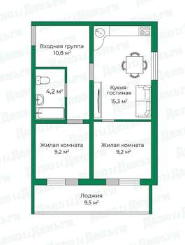 3-к квартира, вторичка, 53м2, 10/17 этаж