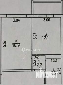 1-к квартира, вторичка, 39м2, 7/10 этаж