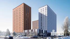 2-к квартира, вторичка, 42м2, 3/17 этаж
