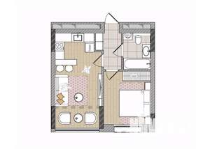 2-к квартира, вторичка, 38м2, 12/17 этаж