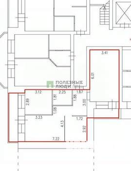 3-к квартира, вторичка, 63м2, 1/12 этаж