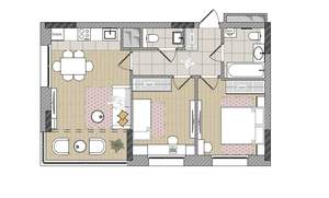 3-к квартира, вторичка, 59м2, 13/17 этаж