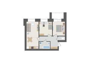3-к квартира, вторичка, 55м2, 6/9 этаж