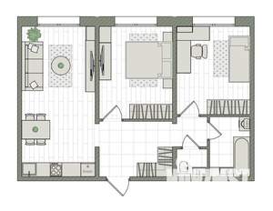 3-к квартира, вторичка, 60м2, 2/16 этаж