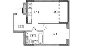 2-к квартира, вторичка, 48м2, 17/17 этаж