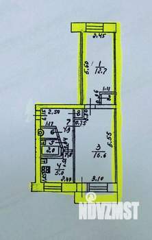 2-к квартира, вторичка, 44м2, 3/5 этаж