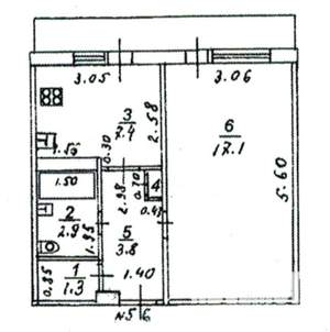 1-к квартира, вторичка, 33м2, 4/5 этаж