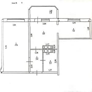 2-к квартира, вторичка, 43м2, 8/10 этаж