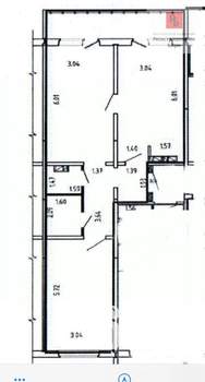 3-к квартира, вторичка, 67м2, 2/17 этаж