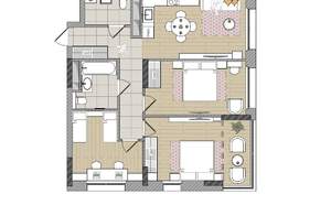 3-к квартира, вторичка, 80м2, 11/17 этаж