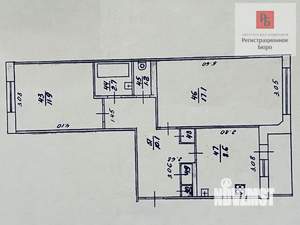 2-к квартира, вторичка, 53м2, 5/5 этаж