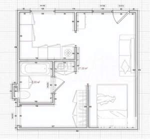 1-к квартира, вторичка, 30м2, 4/5 этаж