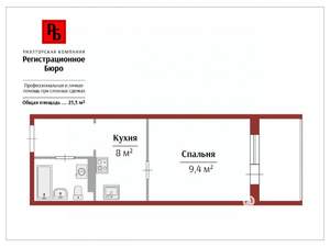 Студия квартира, вторичка, 24м2, 3/17 этаж