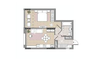 2-к квартира, вторичка, 48м2, 2/17 этаж