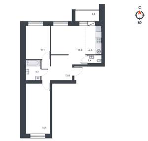 3-к квартира, вторичка, 70м2, 9/12 этаж